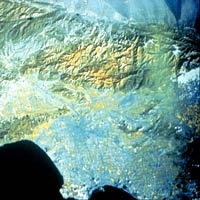 A view of the area around Northridge, Calif., where the 1994 earthquake occurred, as seen from space.