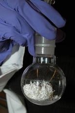 Material created in Paula Hammonds' MIT lab will be spun into a spiderweb-like substance.