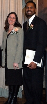 Susan Richards, the out-of-school time coordinator for the City of Cambridge, and Karl Reid, director of special programs for the School of Engineering, received MIT President's Community Service Awards.