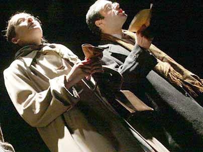 Lisa Messeri (Everingham Award) and Dan Liston (Darna Award) in Dramashop's production of "Company of Angels."