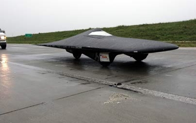 No sun? No problem. Thanks to battery power, MIT's solar car Tesseract was able to race on through the rain in Kansas.