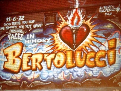 A photo of this memorial wall was displayed during TATS CRU's talk on Tuesday, Sept. 20.