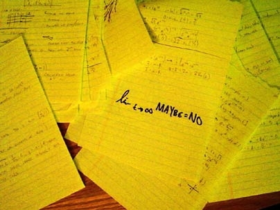 Artist Mike Yee '08, who created the computer-generated graphic 'Limit Evaluation,' above, says it "infuses elements of both math and love in a blend that is distinctly MIT."