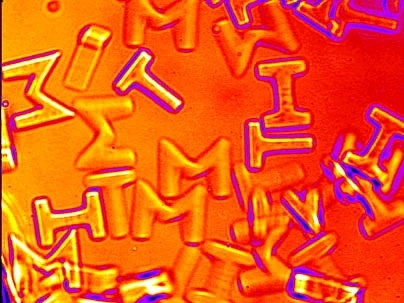 MIT chemical engineers created these microparticles, which are 60 microns high.
