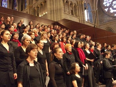 The University Choir of Lausanne, Switzerland.