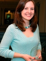Senior Nikki Pfarr is one of four winners of the William L. Stewart, Jr. Award.