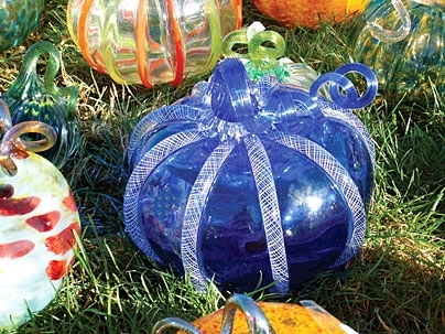 Over 1,200 glass pumpkins and gourds will be availalbe at the Glass Lab sale.