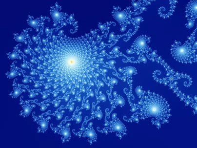 Partial view of the Mandelbrot set fractal.