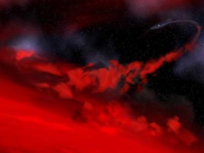 The low-mass companion in SWIFT J1756.9-2508 may have a mass just a few times greater than Jupiter, but up close, it would probably look nothing like a planet. The object is probably dominated by helium gas. Even though it is much larger than the pulsar, the pulsar is at least 100 times more massive.