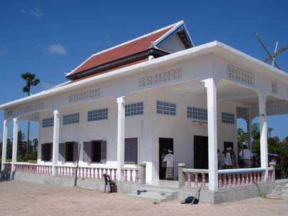 This mosque, built by Alan and Elyse Lightman's Harpswell Foundation, was completed in December 2007 and will be inaugurated this week in Tramung Chrum, Cambodia.