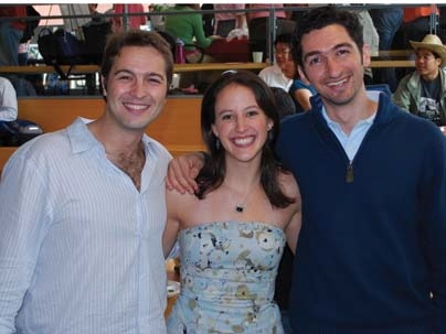 Left to right, Jordi de los Pinos, Melissa King and Carlos Molina Zamora, the three Outstanding Teaching Assistants.
