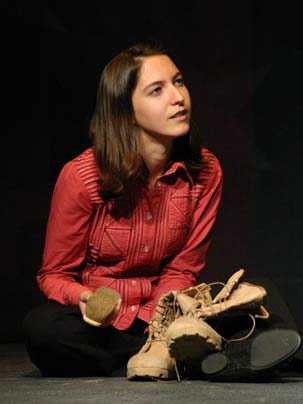 Susan Wilson as Fairouz in 'In the Heart of America' by Naomi Wallace. Dramashop's April 2008 production. Wilson received a 2008 Edward S. Darna Award, presented to a graduating student who has demonstrated excellence in theater arts and made a substantial contribution to the health of theater life on the MIT campus.