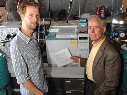 Postdoctoral researcher Matthew Rigby and Ronald Prinn, the TEPCO Professor of Atmospheric Chemistry, in MIT's Department of Earth, Atmospheric and Planetary Science,  were standing in front of a gas chromatograph, a key component of the trace gas measurement system used in the Advanced Global Atmospheric Gases Experiment (AGAGE).  The AGAGE network is made up of several such instruments located a...