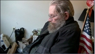 A shot in a scene from Nishima Chudasama's interview with Jeff Morris, a Vietnam veteran she filmed as part of an IAP class that encouraged participants to seek out untold stories in the Boston area.