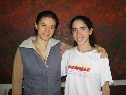 Alice T. Schafer Prize for Excellence in Mathematics by an Undergraduate Woman: Doris Dobi, left, (honorable mention) and Maria Monks (prize recipient). Monks was also selected as a 2009 Barry M. Goldwater Scholar.