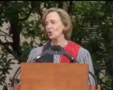 MIT President Susan Hockfield speaks to the incoming freshmen during Convocation.