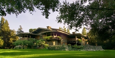 The Gamble House, designed by Greene and Greene (active 1894-1916).
