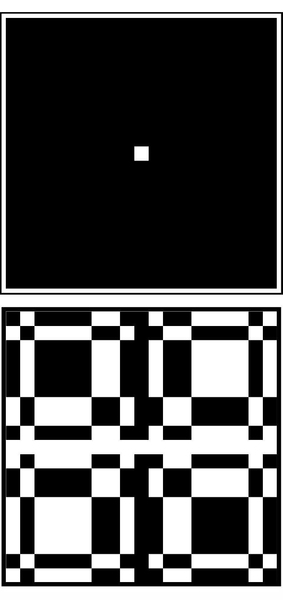 Darkening all but the central pixel in a 19-by-19 block turns an array of liquid crystals into a pinhole camera; but a pattern of black-and-white rectangles of different sizes passes much more light while providing a way to computationally disentangle overlapping images.