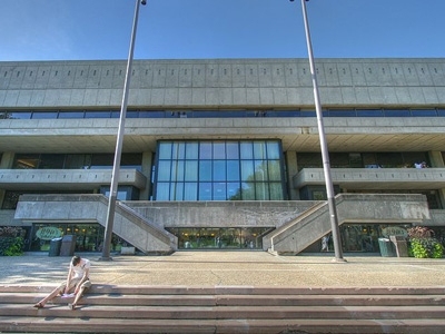 The Stratton Student Center, which was designed by Eduardo Catalano
