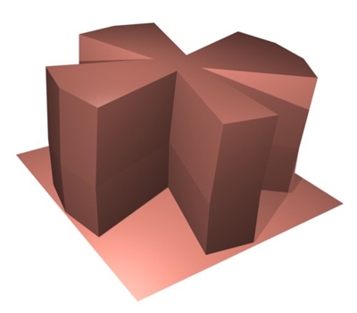 Shapes that were less efficient were culled from the mix, and the best shapes were combined to produce new hybrid forms.