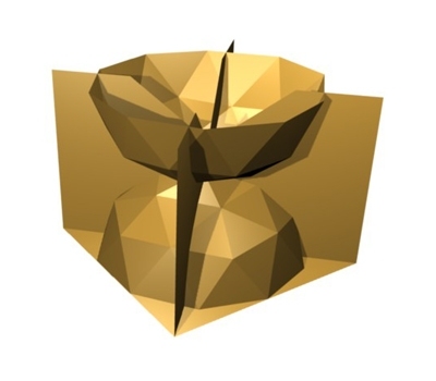 Some of the shapes produced by the computer program were quite complex.