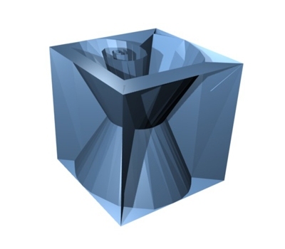 The program explored shapes that included multiple curves and angles.