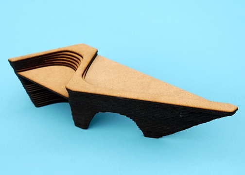 Bench by Ella Peinovich G. 2nd Prize winner of the 2010 MADFAB Competition. The bench was lauded by MADFAB judges for elegant lines and an efficient use of materials. 
