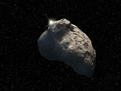 An artist's rendering of a Kuiper Belt object.