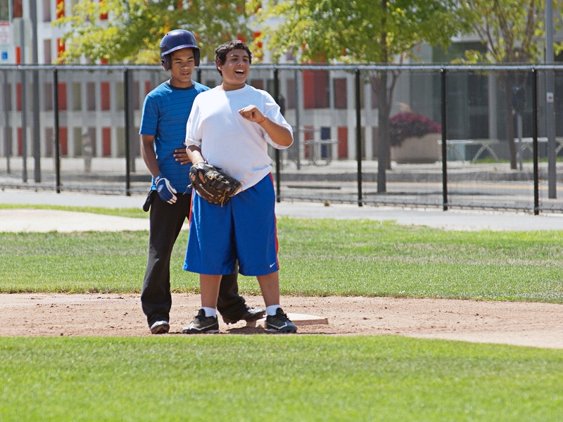 The players hit the field in the afternoon to put what they have learned into practice.