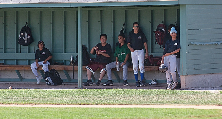 The players hit the field in the afternoon to put what they have learned into practice.