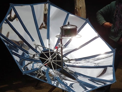 SolSource is a lightweight solar energy device that provides users with a low-cost and portable means of cooking, heating and electricity generation.