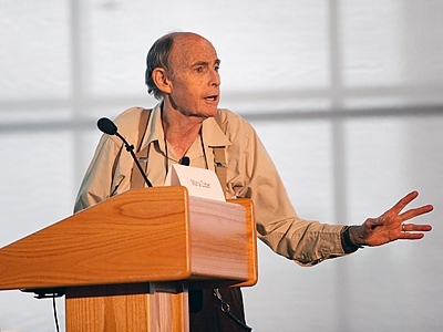 Emeritus Professor of Mechanical Engineering Jerome Milgram discusses the problems of using booms to control an oil spill.