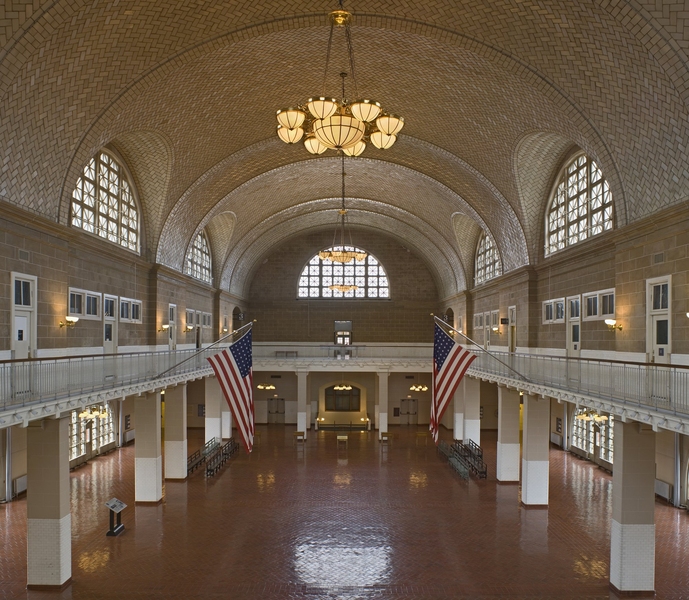 Famous as the building where generations of immigrants entered America, much as the elder Rafael Guastavino did.