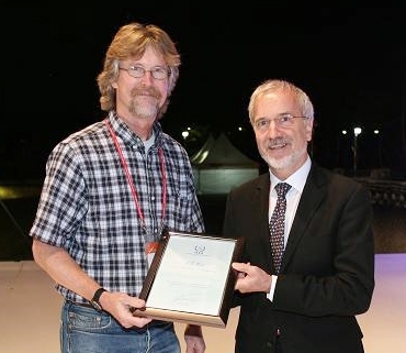 Rice with Werner Burkart, deputy director general, IAEA