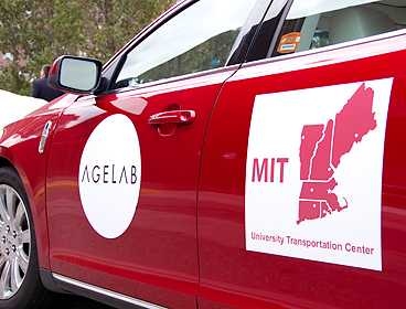 The outside of the AgeLab/NEUTC car.
