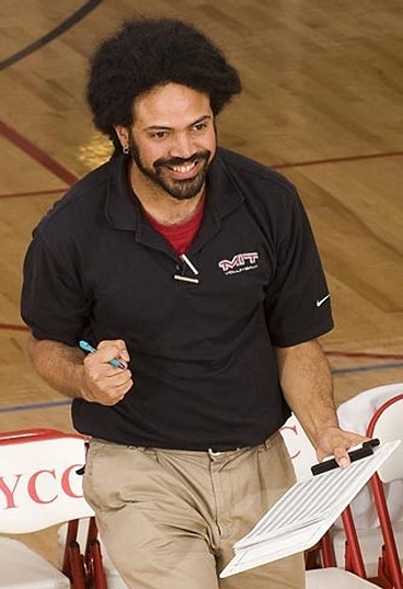 MIT assistant volleyball coach Charles Morton '97, PhD '09.