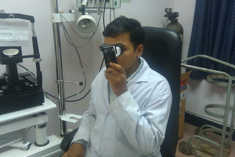 PerfectSight, an inexpensive mobile system for diagnosing refractive eye conditions for under $1 using cell phones.