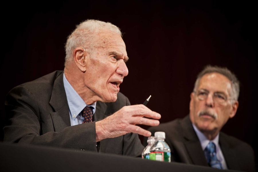 Nobel prize winners Robert Solow, professor emeritus in the Department of Economics; and Peter Diamond, an Institute Professor, were among Thursday's panelists.