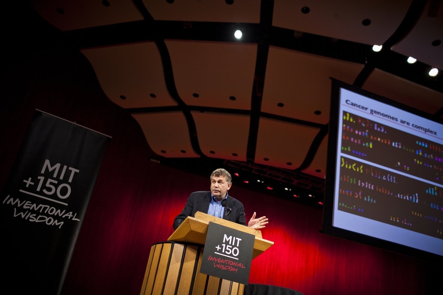 Eric Lander, director of the Broad Institute and co-chair of the President’s Council of Advisors on Science and Technology, spoke about biology, technology and medical applications.