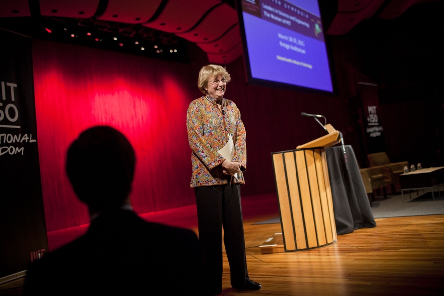 Hopkins, who more than a decade ago had instigated the most comprehensive study of the status of women faculty at MIT, delivered one of the addresses at the symposium.