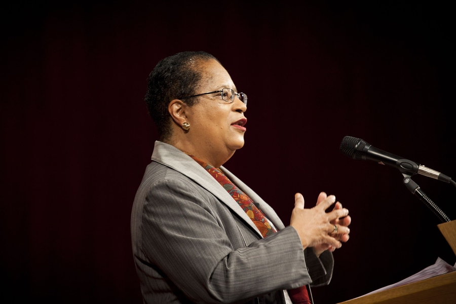 Jackson noted how Hopkins' study influenced colleges and universities across the nation, but noted that there is still a need "to provide women with bridges."
