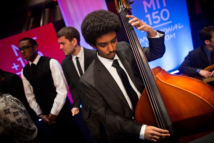 MIT Jazz Band members perform during Convocation.