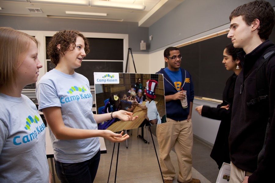 Thousands of MIT students offer their talents to help others every year, and the Public Service Center put on a poster session to show off just a few of the many hands-on projects that serve communities locally and around the world.