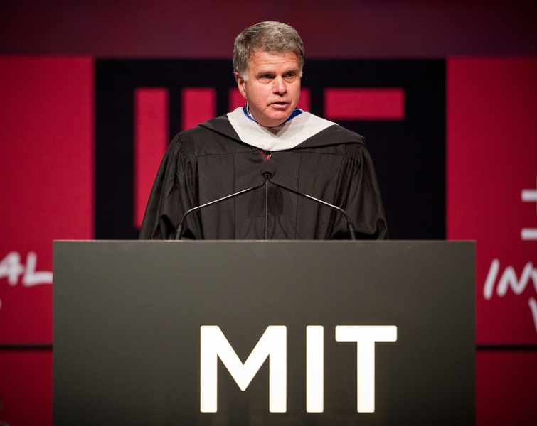The keynote address was delivered by David Ferriero, the 10th Archivist of the U.S., who spent more than 30 years as a librarian at MIT. He told of how MIT's founder, William Barton Rogers, helped save the Declaration of Independence. He also read a note from his boss: President Barack Obama.