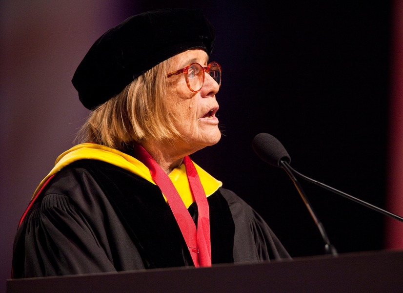Institute Professor and former U.S. Secretary of the Air Force Sheila Widnall ’60, SM ’61, ScD ’64 spoke about the 'uniqueness of the MIT undergraduate program.'