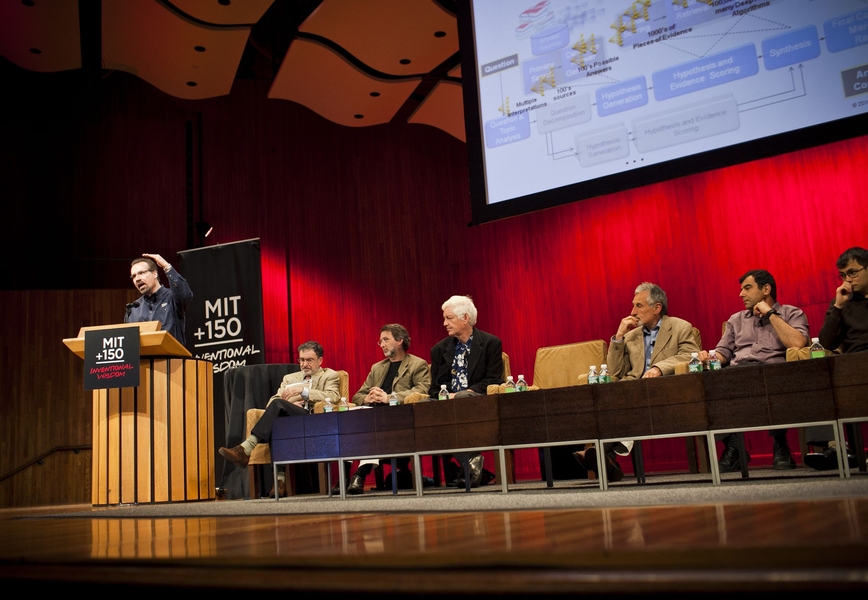 David Ferrucci, senior manager at IBM’s T.J. Watson Research Center, talked about the development of the artificial intelligence system that defeated two human champions on 'Jeopardy!'