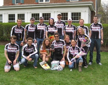 MIT cycling team members who competed at the Eastern Conference Championships.