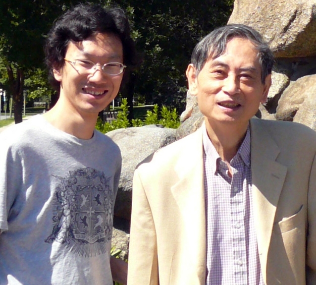 Researchers Yang Zhang and Sow-Hsin Chen.
