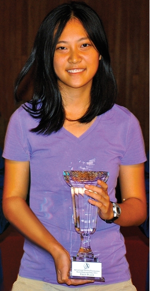 This year’s first-place winner, Victoria Xia.