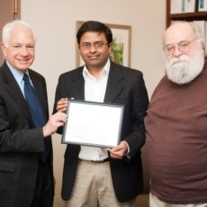 Claude Canizares, Kripa Varanasi (awarded the 2011 Doherty professorship), Chrys Chryssostomidis. 